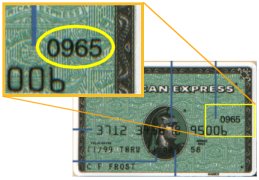 Finding the verification code on your American Express card.
