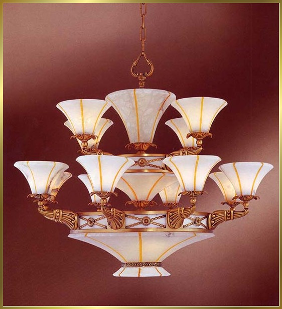 Alabaster Chandeliers Model: CM-6180-12RB