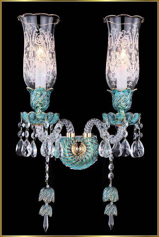 Traditional Chandeliers Model: MD88037-2-Blue 